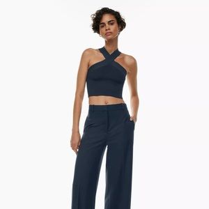 Babaton Sculpt Knit Criss Cross Cropped Tank